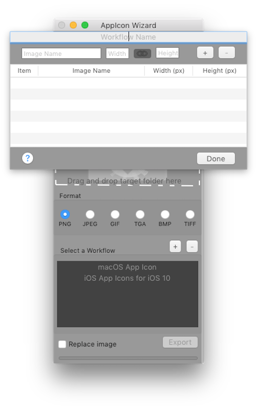 AppIcon Wizard screenshot